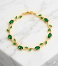 Elegant Tulip Crystal Flower Bracelet (assorted Colors)