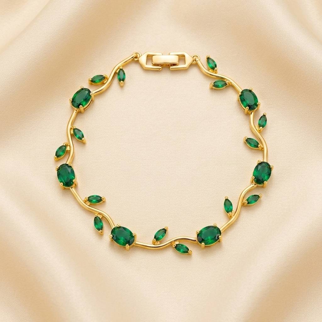 Elegant Tulip Crystal Flower Bracelet (assorted Colors)