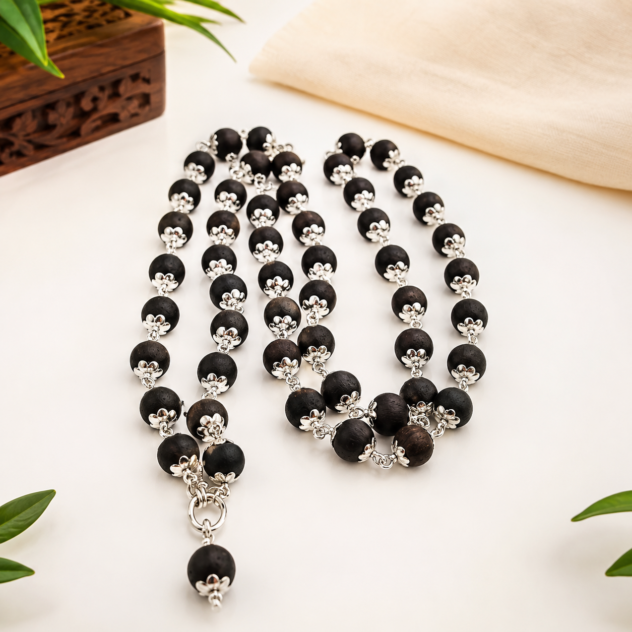 Original Karungali Malai + Bracelet Combo