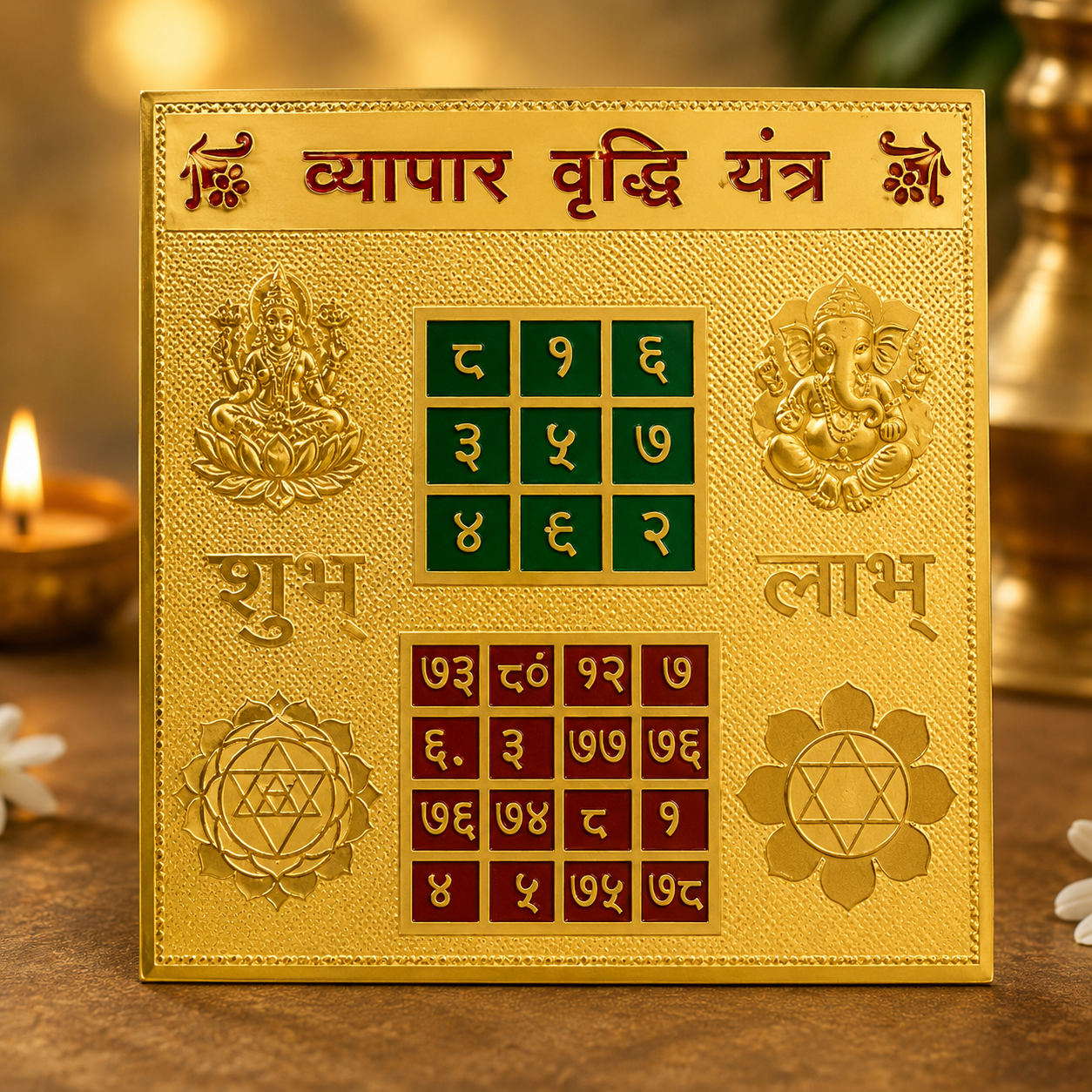 Shri Vyapar Vridhi Yantra Gold Plated